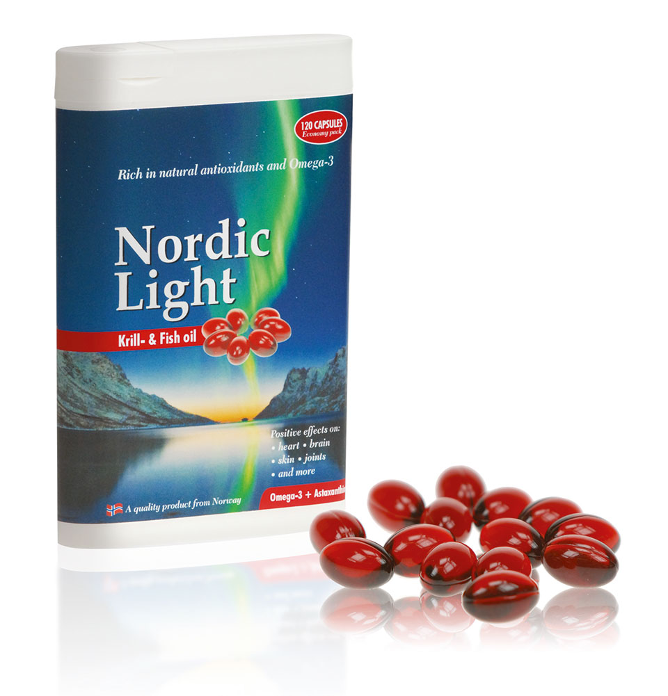 Pakningsdesign for Nordic Light Krill og Fiskeolje