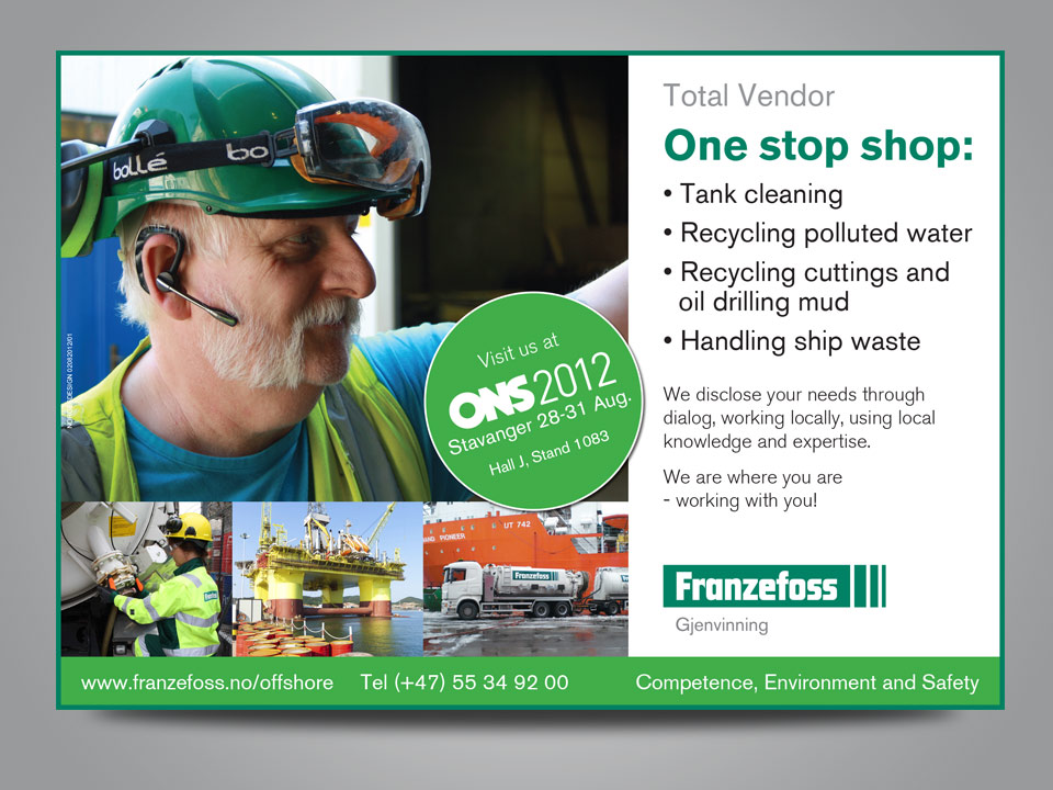 Annonse for Franzefoss Gjenvinning