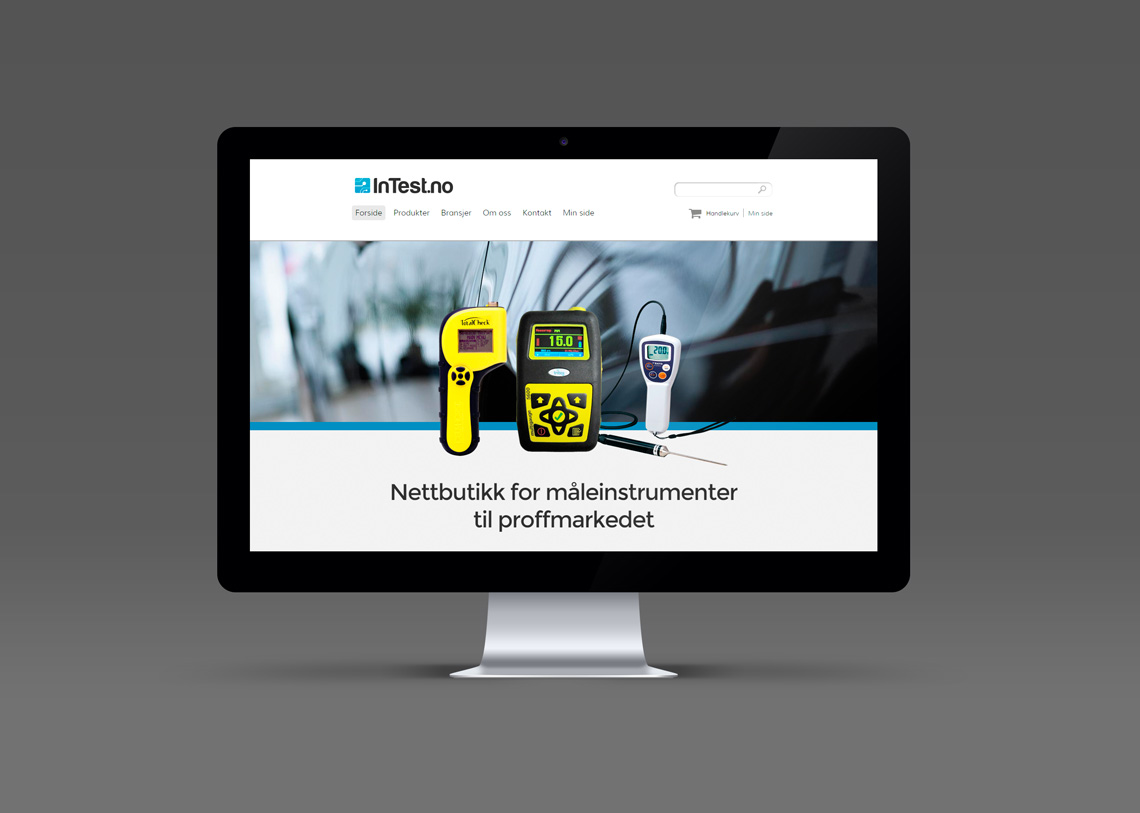 Design og utvikling av nettbutikken Intest.no