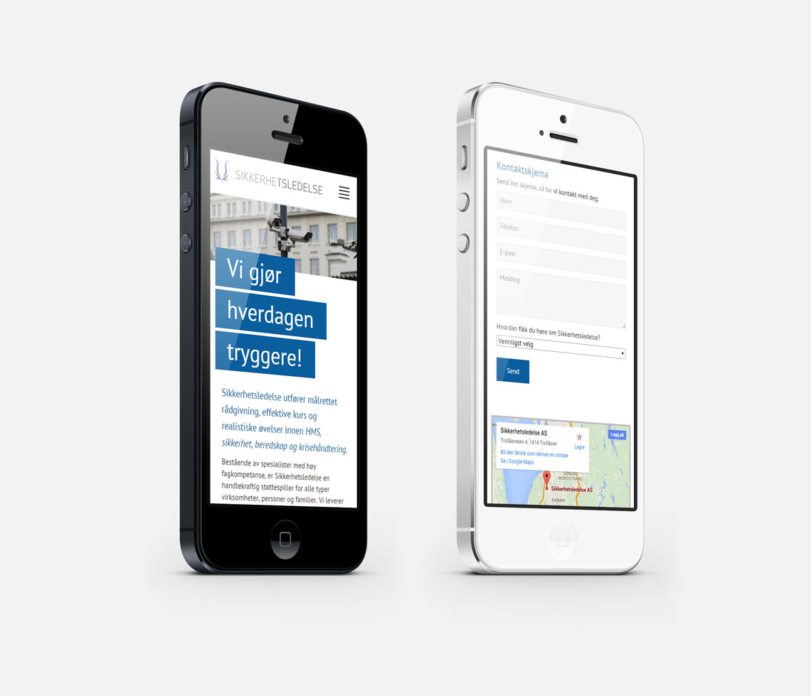 Responsive nettsider - Sikkerhetsledelse - Norgesdesign