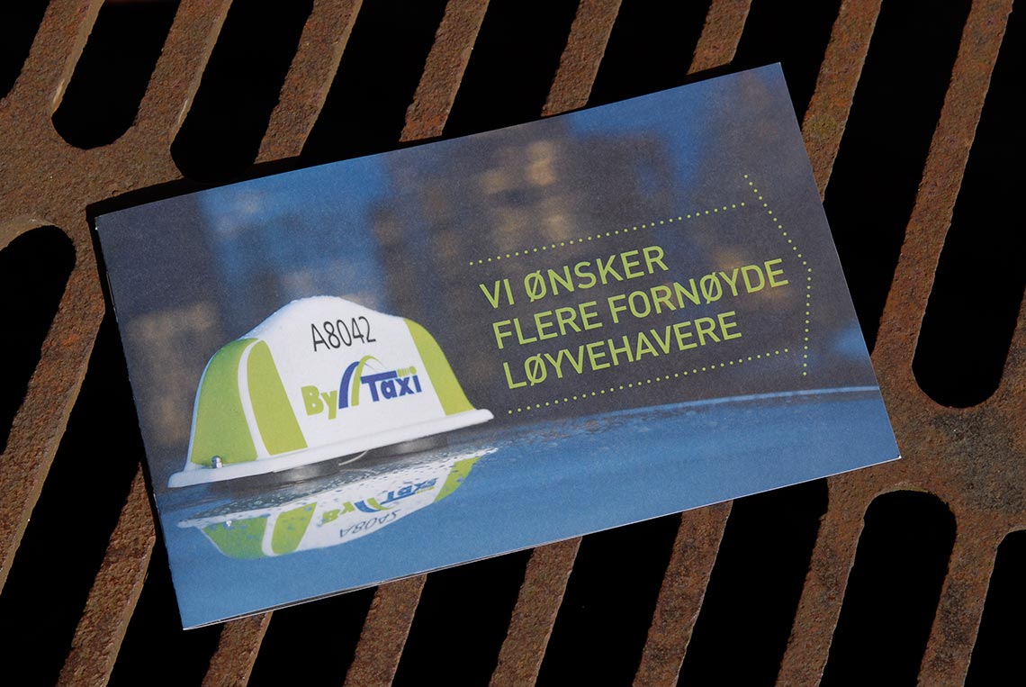 Brosjyre for ByTaxi