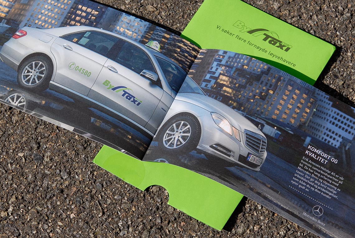 Brosjyre for ByTaxi 