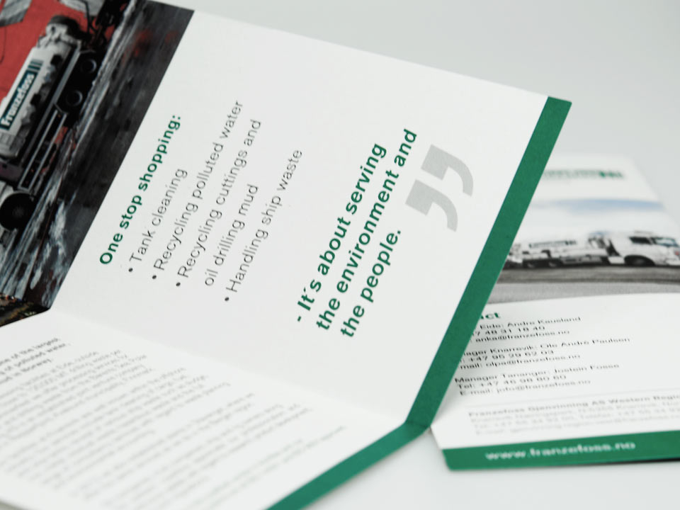 Brosjyreserie for Franzefoss Gjenvinning