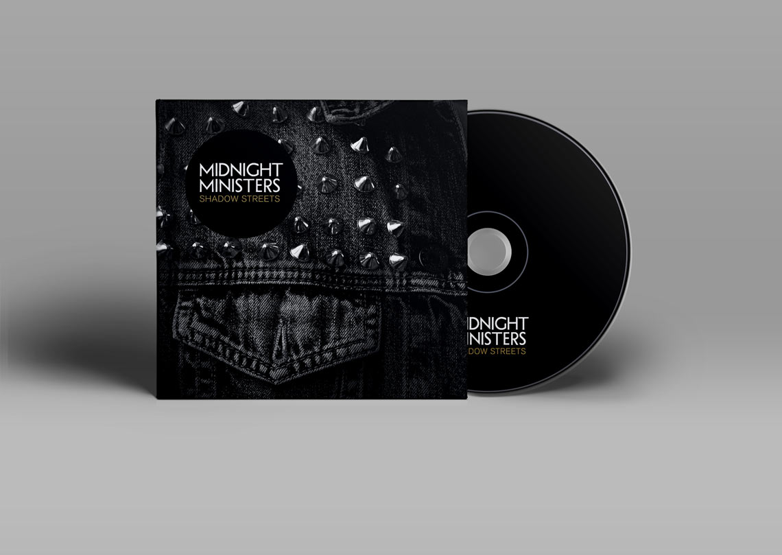 Design av albumcover for rockebandet Midnight Ministers