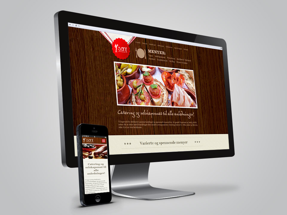 Webdesign for Sant Gruppen