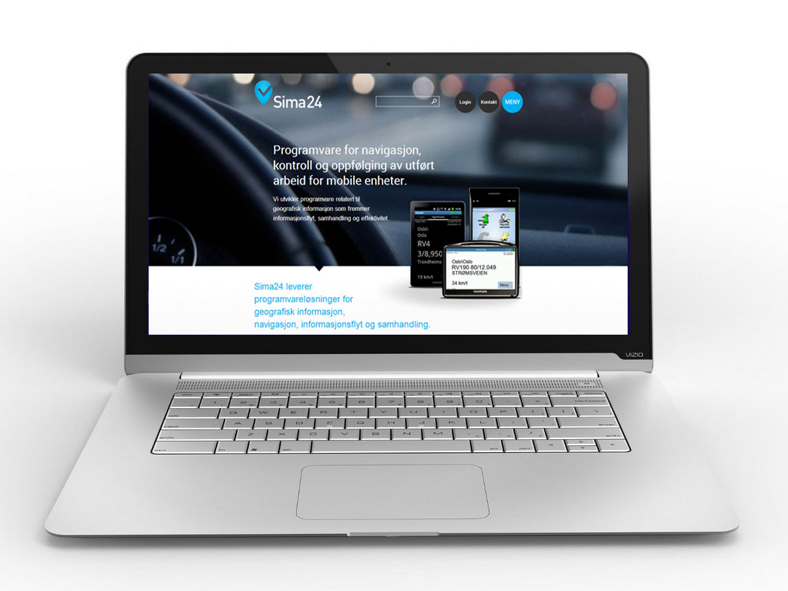 Design av nettside og logo for Sima24