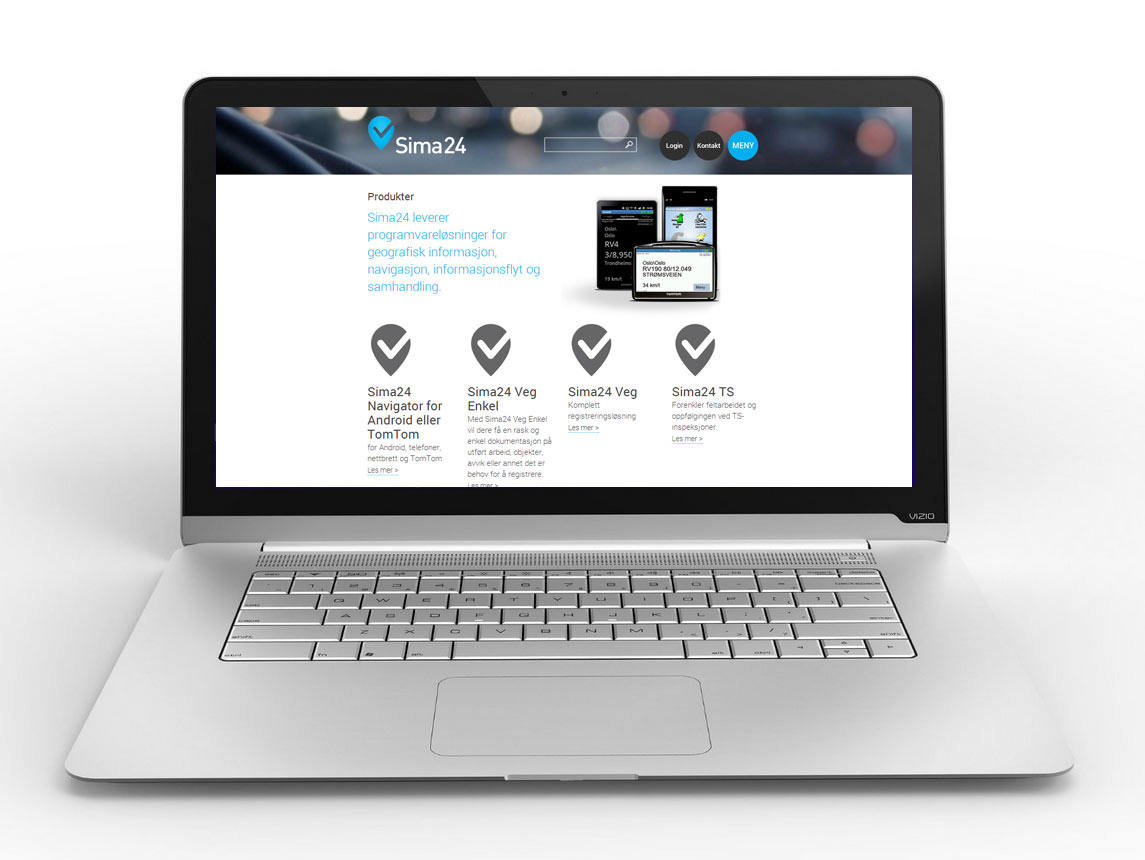 Webdesign for sima24